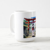 Japanische Shinto-Religion Kaffeetasse (Vorderseite Links)