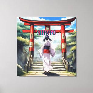 Japanische Shinto-Religion Leinwanddruck