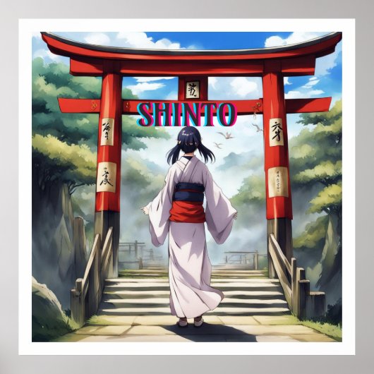 Japanische Shinto-Religion Poster (Vorne)