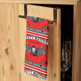 Japanische Sicherheitsmatten Art Bats Geschirrtuch