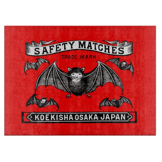 Japanische Sicherheitsmatten Art Bats Schneidebrett (Vorderseite)