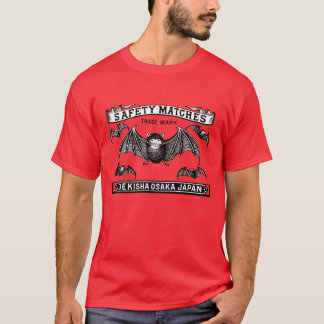 Japanische Sicherheitsmatten Art Bats T-Shirt
