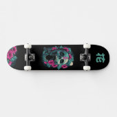 Japanische Skateboard mit 花 (Horizontal)