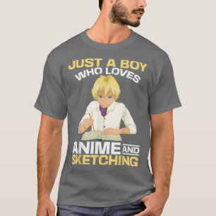 Japanische Sketching Manga Otaku Japan Kawaii Anim T-Shirt