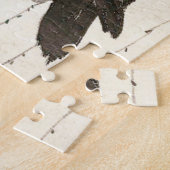 Japanische Skizze eines Raben Puzzle (Seite)