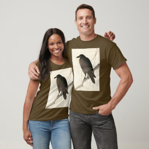 Japanische Skizze eines Raben T-Shirt