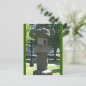 japanische Skulptur Postkarte (Stehend Vorderseite)