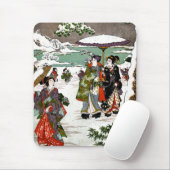 Japanische Snowscape Mousepad (Mit Mouse)