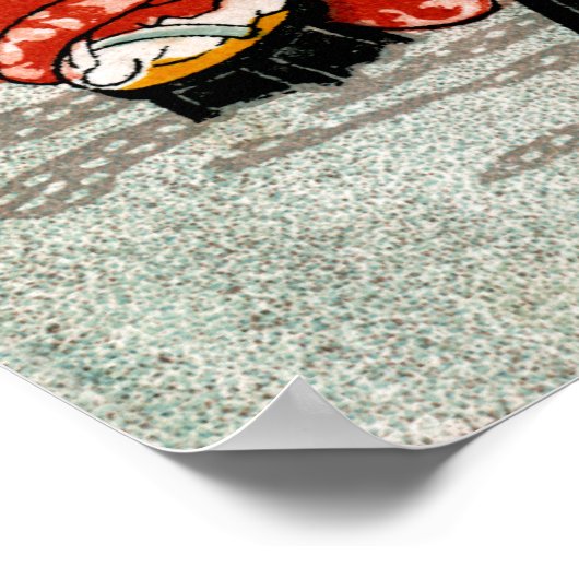 Japanische Snowscape Poster (Ecke)