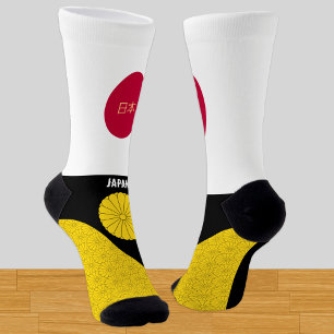 Japanische Socken, Japan, Mode, japanische Flagge Socken