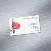 Japanische Sonne und Bamboo Magnetische Visitenkarte (Beispiel)