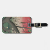 Japanische Sonnenaufgangsblume Pflaumenbäume Anwes Gepäckanhänger (Vorderseite horizontal)