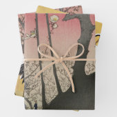 Japanische Sonnenaufgangsblume Pflaumenbäume Anwes Geschenkpapier Set (Beispiel)