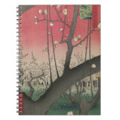 Japanische Sonnenaufgangsblume Pflaumenbäume Anwes Notizblock (Vorderseite)