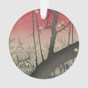 Japanische Sonnenaufgangsblume Pflaumenbäume Anwes Ornament