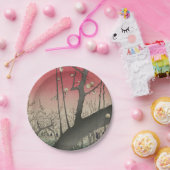 Japanische Sonnenaufgangsblume Pflaumenbäume Anwes Pappteller (Party)