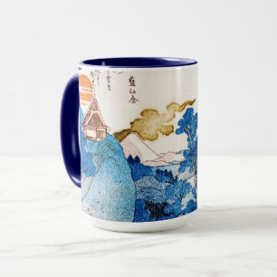 Japanische Sonnenaufgangslandschaft, Kuniyoshi, Uk Tasse