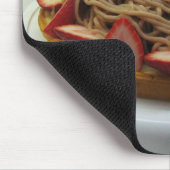 Japanische Spaghetti & Erdbeerkuchen Mousepad (Ecke)