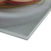 Japanische Spaghetti & Erdbeerkuchen Schneidebrett (Ecke)