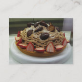 Japanische Spaghetti & Erdbeerkuchen Visitenkarte (Rückseite)