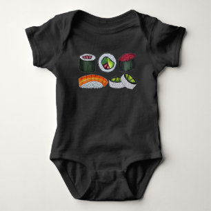 Japanische Speise Sushi California Roll Nigiri Fei Baby Strampler