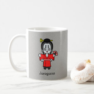 Japanische Spider Lady Jorogumo: Cartoon Yokai Kaffeetasse