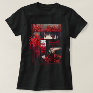 Japanische Spider Lilies Anime Blume Ästhetik T-Shirt