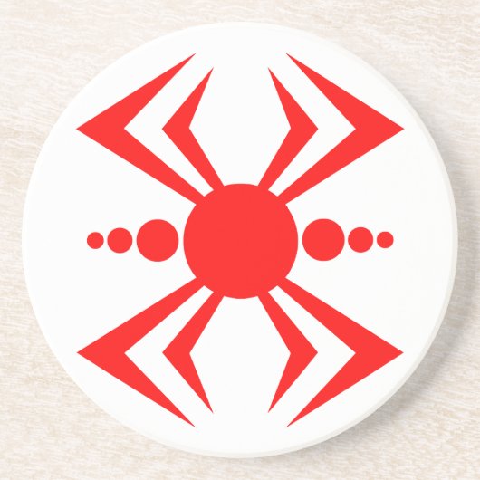 Japanische Spinne Sandstein Untersetzer (Vorne)