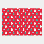 Japanische Spitz Dog's Niedliche Weihnachten Geschenkpapier Set (Vorderseite 2)