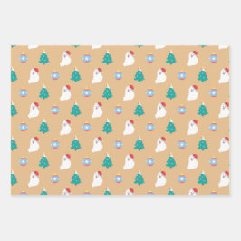 Japanische Spitz Dog's Niedliche Weihnachten Geschenkpapier Set