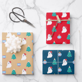 Japanische Spitz Dog's Niedliche Weihnachten Geschenkpapier Set