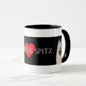 Japanische Spitz-Liebhaber Coffe Tasse (VorderseiteRechts)