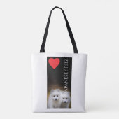 Japanische Spitz-Welpen-Taschen-Tasche Tasche (Rückseite)