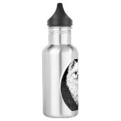 Japanische Spitzhunde Edelstahlflasche (Links)