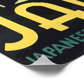 Japanische Staatsbahn, Vintag Poster (Ecke)