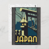 Japanische Staatsbahn, Vintag Postkarte (Vorne/Hinten)