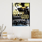 Japanische Stadt Gottes Poster (Küche)