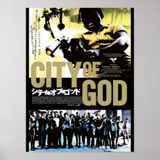 Japanische Stadt Gottes Poster