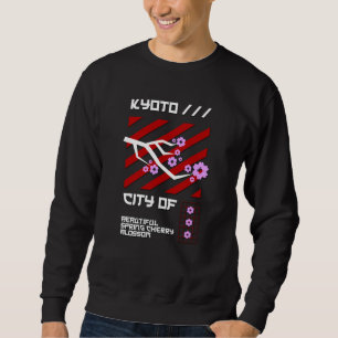 Japanische Städte - Kyōto Stadt Tscherisch-Blossom Sweatshirt