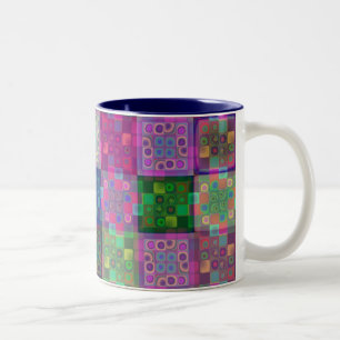 Japanische Steppdecken-Tasse Zweifarbige Tasse