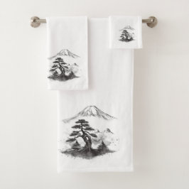 Japanische Stilkollektion Badhandtuch Set