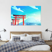 Japanische Stilkunst Leinwanddruck (Insitu (Schlafzimmer))