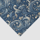 Japanische Stilwinde auf Sea Decoupage Seidenpapier (Ausschnitt)