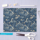 Japanische Stilwinde auf Sea Decoupage Seidenpapier (Handwerk)