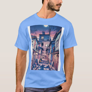 Japanische Straßenpastellkunst T-Shirt