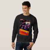 Japanische Streetwear Retro Vibes Ästhetische Toky Sweatshirt (Vorne ganz)