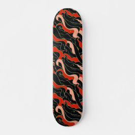 japanische Style Illustration Skateboard