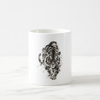 Japanische Sumi-e-Tiger – Traditionelle japanische Kaffeetasse