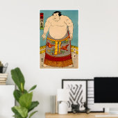Japanische Sumo-Kunst Sumo-Ringer Poster Asashio (Heimbüro)