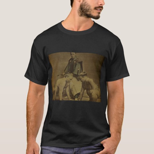 Japanische Sumo-Ringkämpfer 1867 T-Shirt (Vorderseite)